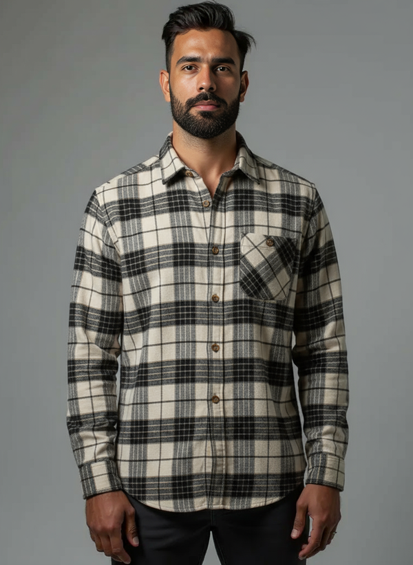 CHEMISE POINT ZERO FLANELLE LS