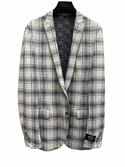 Maceoo Unconstructed Blazer | Grey Blue