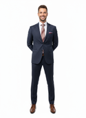 Paul Betenly Modern Fit Suit Separte Jacket | Navy Stripe