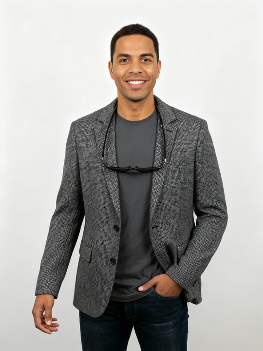Aristo Sport Jacket Slim Fit |Black/Grey