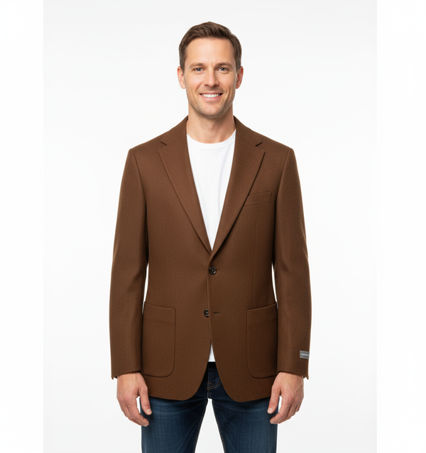 Michael Kors Wool, Silk & Cashmere Blend Blazer | Camel
