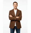 Michael Kors Wool, Silk & Cashmere Blend Blazer | Camel