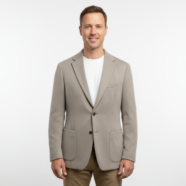 Michael Kors Knit Stretch Blazer | Oatmeal