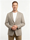 Michael Kors Knit Stretch Blazer | Oatmeal