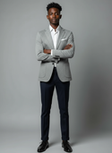 Michael Kors Knit Stretch Blazer | Grey