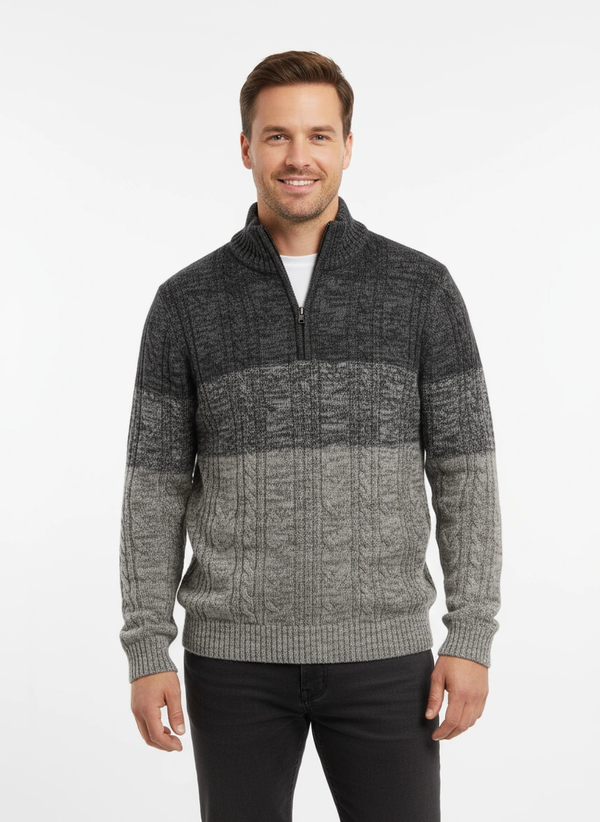 Leo Chevalier Sweater 1/4 Zip | Charcoal