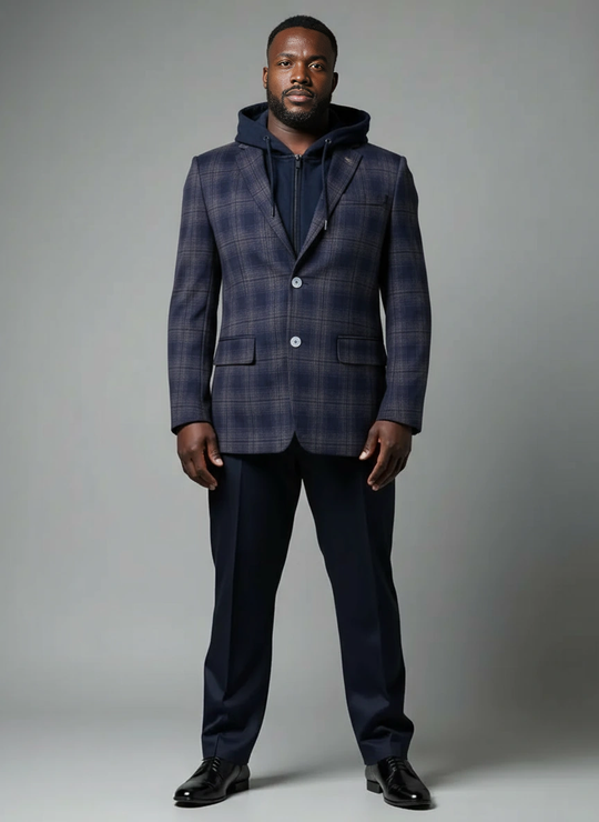 Horst Blazer with Removable Hood | Navy