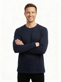 Robert Barakett Rosario Long Sleeve Tee | Navy