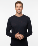 Robert Barakett Long Sleeve Tee Domenico | Navy/Red
