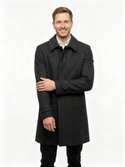 Tommy Hilfiger Over Coat | Navy Black Mix