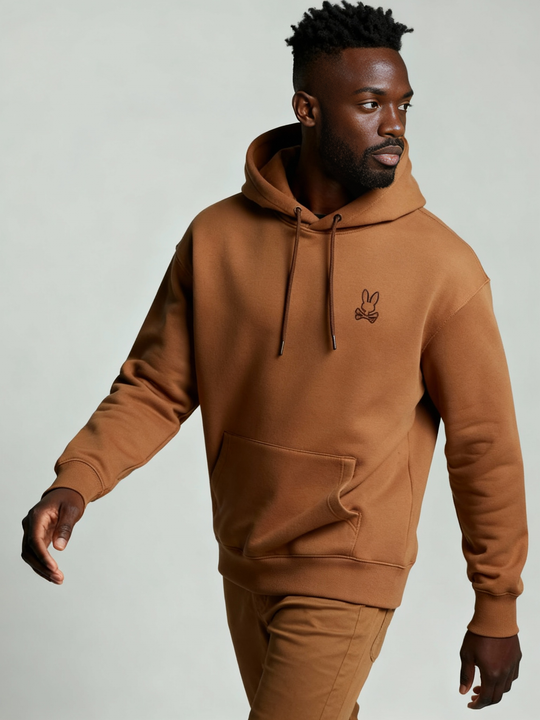 Psycho Bunny Men's Hoody James 3.0 | Toasted Coconut