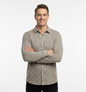 Robert Barakett Knit Shirt Cielo | Oatmeal