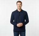 Robert Barakett long Sleeve Polo Sweater Borja | Navy