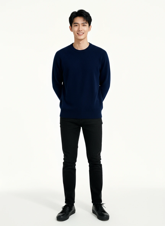 Horst Cashmere Crew Neck Sweater | Navy