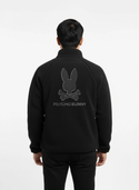 Psycho Bunny Men's Riley Sherpa Full Zip | Black