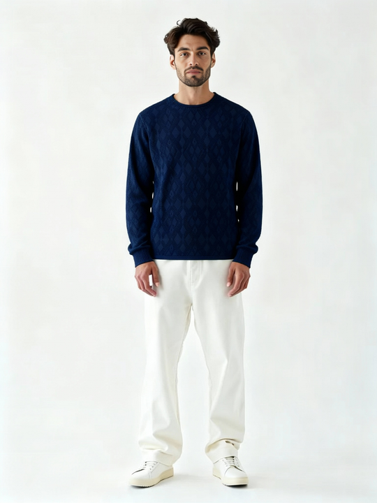 John Varvatos Bryson Crew | Navy