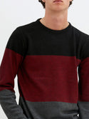 Crew Neck Sweater, Rust - Caswell's Fine Menswear