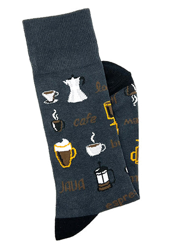 Knotz Fancy Socks, Charcoal - Caswell's Fine Menswear