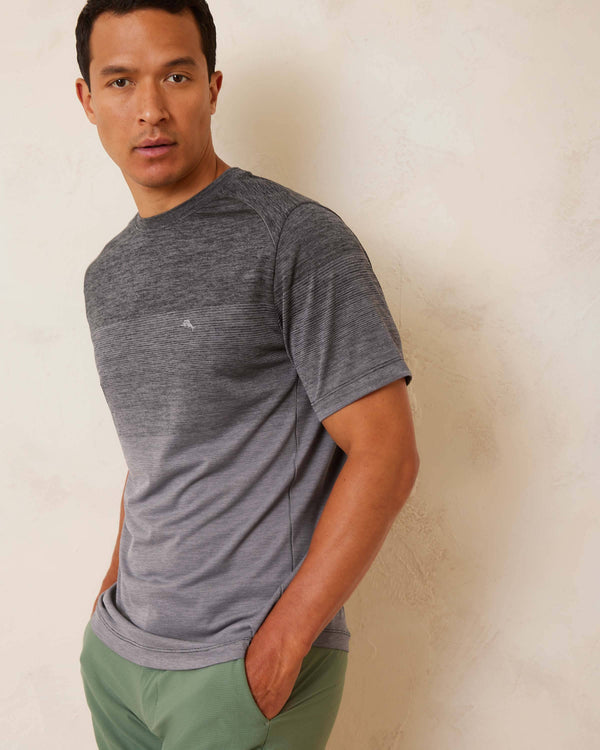 Tommy Bahama Ombre Tropic Crew Neck T-Shirt | Jet Black - Caswell's Fine Menswear