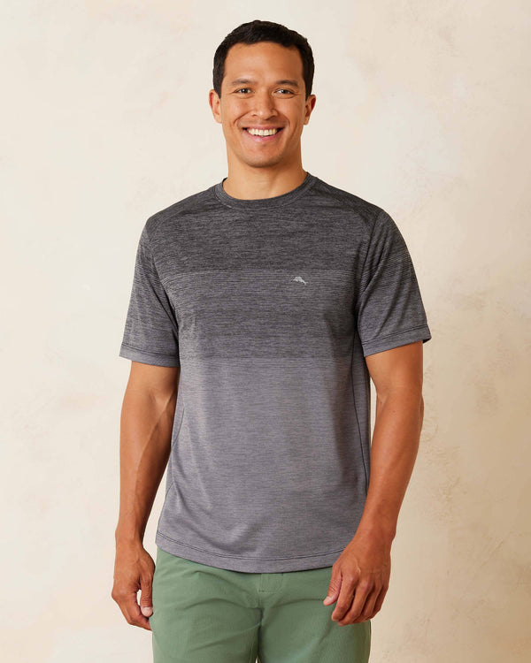 Tommy Bahama Ombre Tropic Crew Neck T-Shirt | Jet Black - Caswell's Fine Menswear