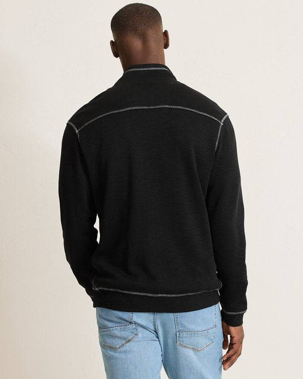 Tommy Bahama Tobago Bay Full-Zip Sweatshirt | Black - Caswell's Fine Menswear