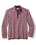 Tommy Bahama Flipfield 1/2 Zip | Purple Potion Heather - Caswell's Fine Menswear