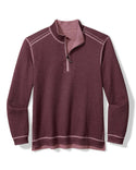 Tommy Bahama Flipfield 1/2 Zip | Purple Potion Heather - Caswell's Fine Menswear