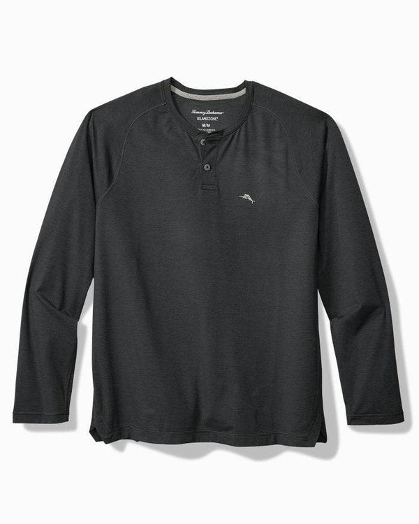 Tommy Bahama Sandrunner IslandZone® Henley | Coal - Caswell's Fine Menswear