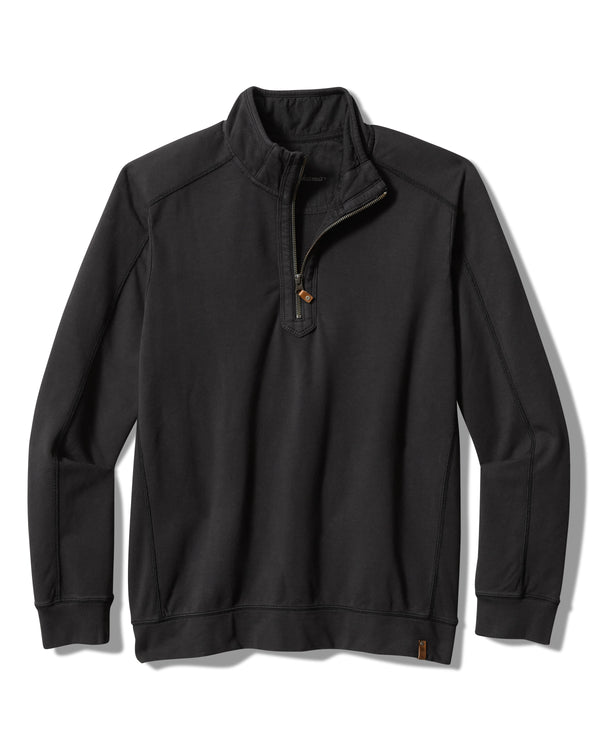 Tommy Bahama  Ben & Terry Half-Zip Sweatshirt | Coal