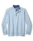 Tommy Bahama Ben & Terry Half-Zip Sweatshirt | Silvery Blue