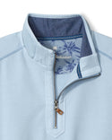 Tommy Bahama Ben & Terry Half-Zip Sweatshirt | Silvery Blue