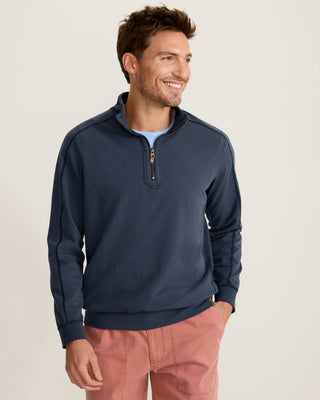 Tommy Bahama  Ben & Terry Half-Zip Sweatshirt | Ocean Deep