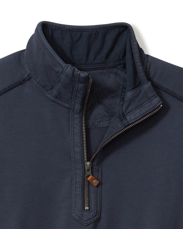 Tommy Bahama  Ben & Terry Half-Zip Sweatshirt | Ocean Deep