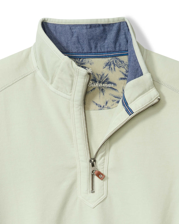 Tommy Bahama Ben & Terry Half-Zip Sweatshirt | Pistachio