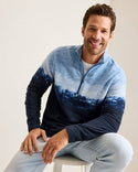 Tommy Bahama Azul Tides Ombré Half-Zip Sweatshirt | Blues - Caswell's Fine Menswear