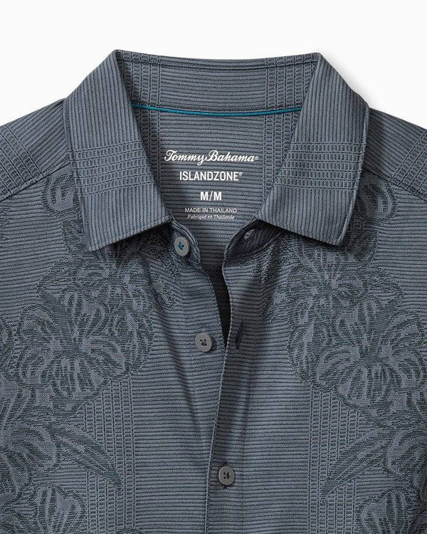 Tommy Bahama Palm Coast Cascade Vines IslandZone® Knit Shirt | Dark Twlight Blue - Caswell's Fine Menswear
