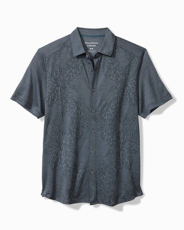 Tommy Bahama Palm Coast Cascade Vines IslandZone® Knit Shirt | Dark Twlight Blue - Caswell's Fine Menswear
