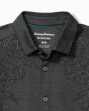 Tommy Bahama Palm Coast Cascade Vines IslandZone® Knit Shirt | Black - Caswell's Fine Menswear