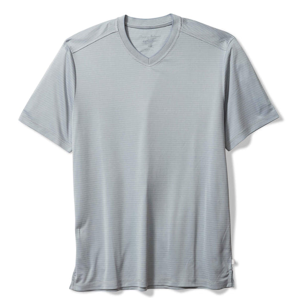 Tommy Bahama Bay Stripe V-Neck IslandZone® T-Shirt | Anchor - Caswell's Fine Menswear