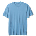 Tommy Bahama Bay Stripe V-Neck IslandZone® T-Shirt | Vacation Blue - Caswell's Fine Menswear