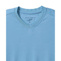 Tommy Bahama Bay Stripe V-Neck IslandZone® T-Shirt | Vacation Blue - Caswell's Fine Menswear