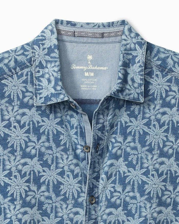 Tommy Bahama  Palm Grotto Camp Shirt | Faded Indigo - Caswell's Fine Menswear