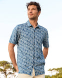 Tommy Bahama  Palm Grotto Camp Shirt | Faded Indigo - Caswell's Fine Menswear