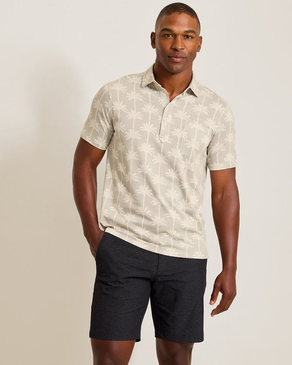 Tommy Bahama  San Lucio Palm Lane Stretch Knit Polo | Chinchilla