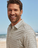 Tommy Bahama San Lucio Shibori Splash Stretch Polo | Pont Taupe