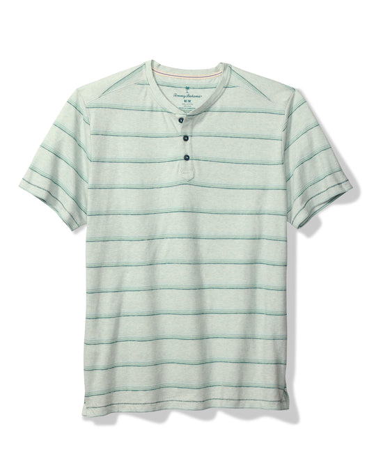 Tommy Bahama Soleil Stripe Henley | Overcast