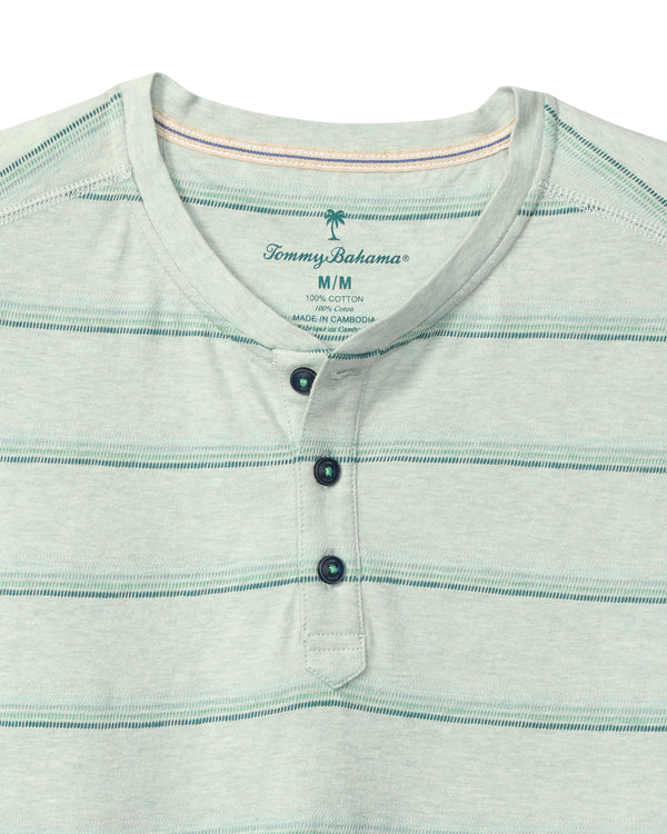 Tommy Bahama Soleil Stripe Henley | Overcast