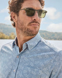Tommy Bahama  San Lucio Lotus Stretch Knit Shirt | Stellar Sapphire