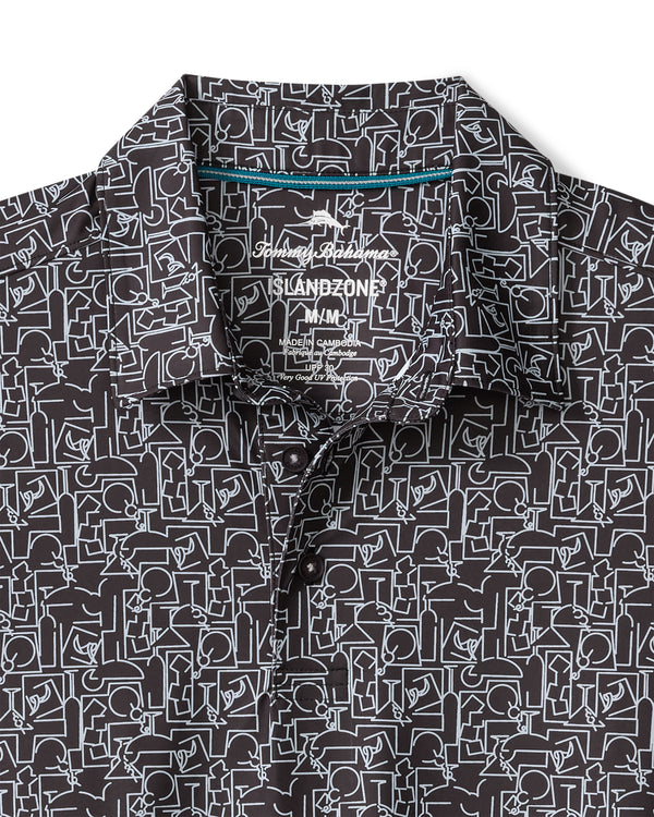 Tommy Bahama Party Mixer Polo | Black