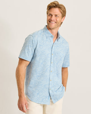 Tommy Bahama San Lucio Tides Flora Shirt | Slivery Blue